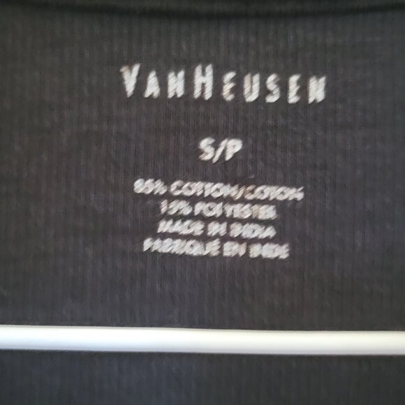 Van Heusen Mens 1/4 Zip Black Cotton Blend Sweater - Picture 7 of 10